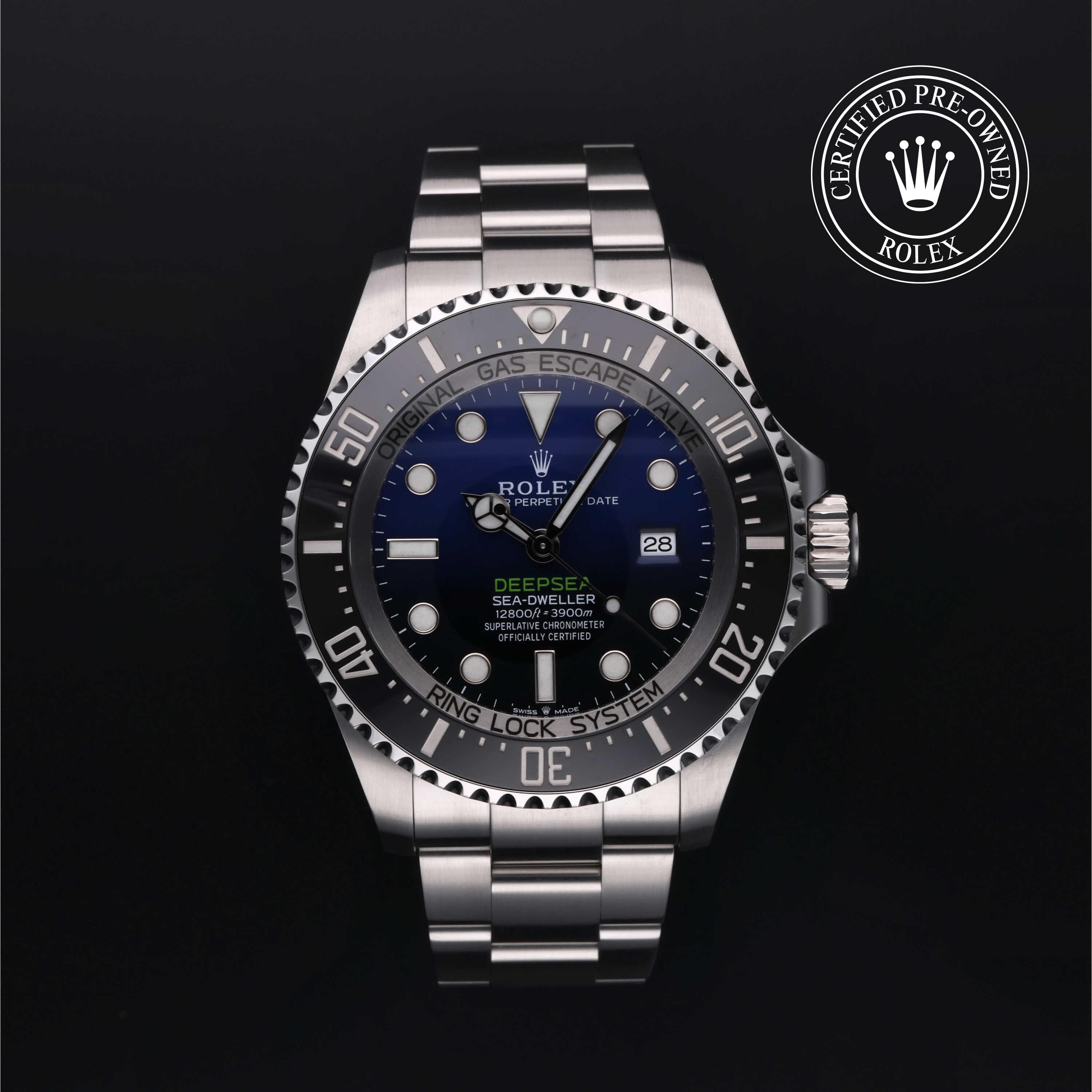 Rolex Certified Pre-Owned Sea-Dweller Oyster, 44 mm, Stainless Steel 126660 watch available at Long's Jewelers.