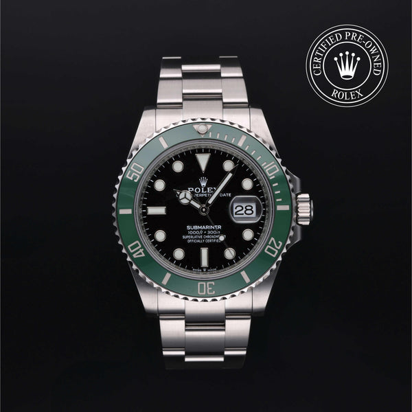 Rolex Certified Pre-Owned Submariner Date in Oyster, 41 mm, Stainless Steel 126610LV watch available at Long's Jewelers.