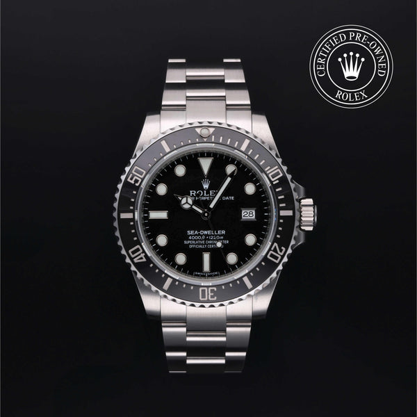 Rolex Certified Pre-Owned Sea-Dweller Oyster, 40 mm, Stainless Steel 116600 watch available at Long's Jewelers.