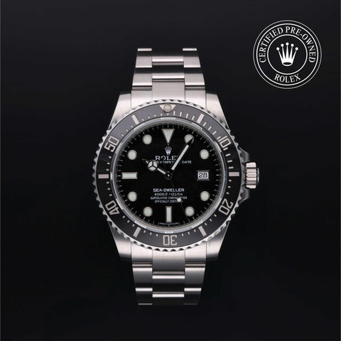 Rolex Certified Pre-Owned Sea-Dweller Oyster, 40 mm, Stainless Steel 116600 watch available at Long's Jewelers.