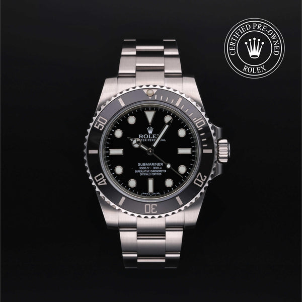 Rolex Certified Pre-Owned Submariner in Oyster, 40 mm, Stainless Steel 114060 watch available at Long's Jewelers.