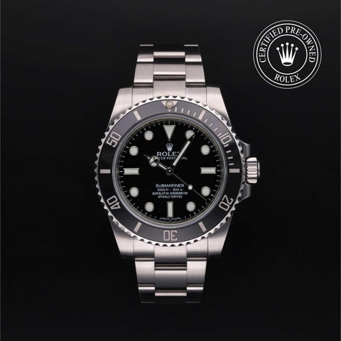 Rolex Certified Pre-Owned Submariner in Oyster, 40 mm, Stainless Steel 114060 watch available at Long's Jewelers.