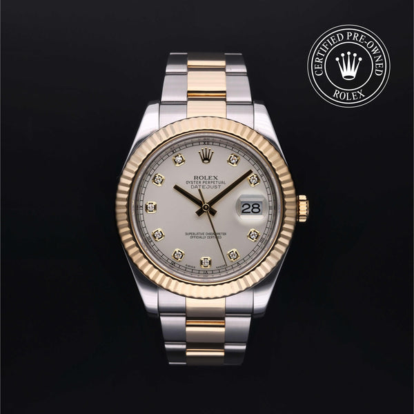 Rolex Certified Pre-Owned Datejust II in Oyster, 41 mm, Stainless steel and yellow gold 116333 watch available at Long's Jewelers.