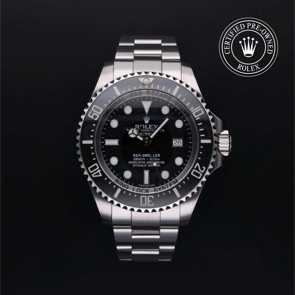 Rolex Certified Pre-Owned Sea-Dweller Oyster, 44 mm, Stainless Steel 116660 watch available at Long's Jewelers.