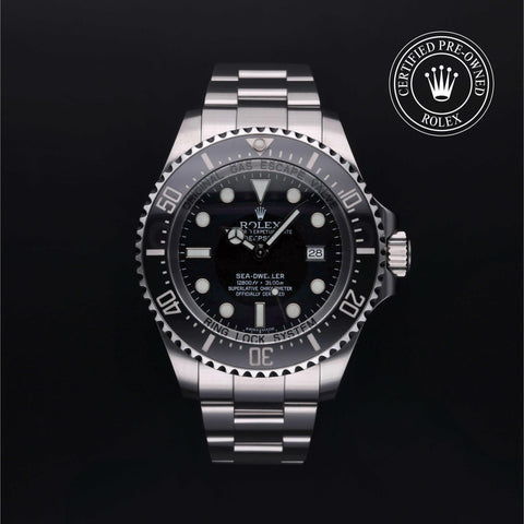 Rolex Certified Pre-Owned Sea-Dweller Oyster, 44 mm, Stainless Steel 116660 watch available at Long's Jewelers.