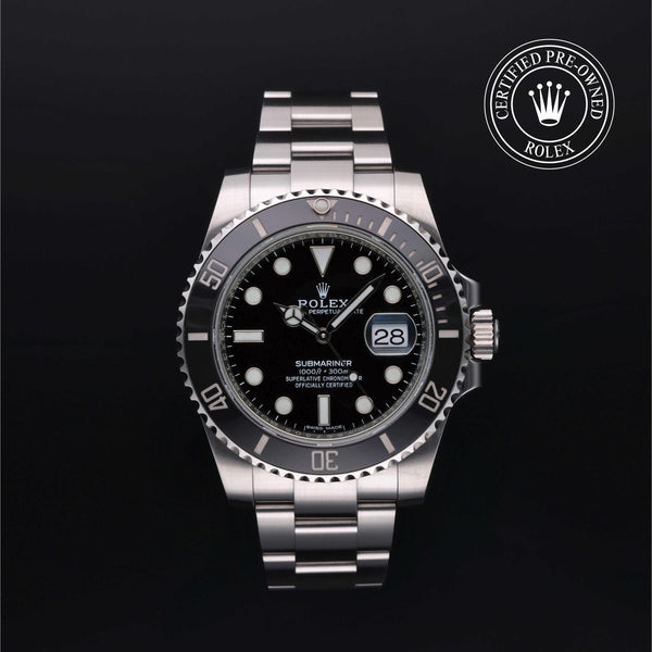 Rolex Certified Pre-Owned Submariner Date in Oyster, 40 mm, Stainless Steel 116610LN watch available at Long's Jewelers.
