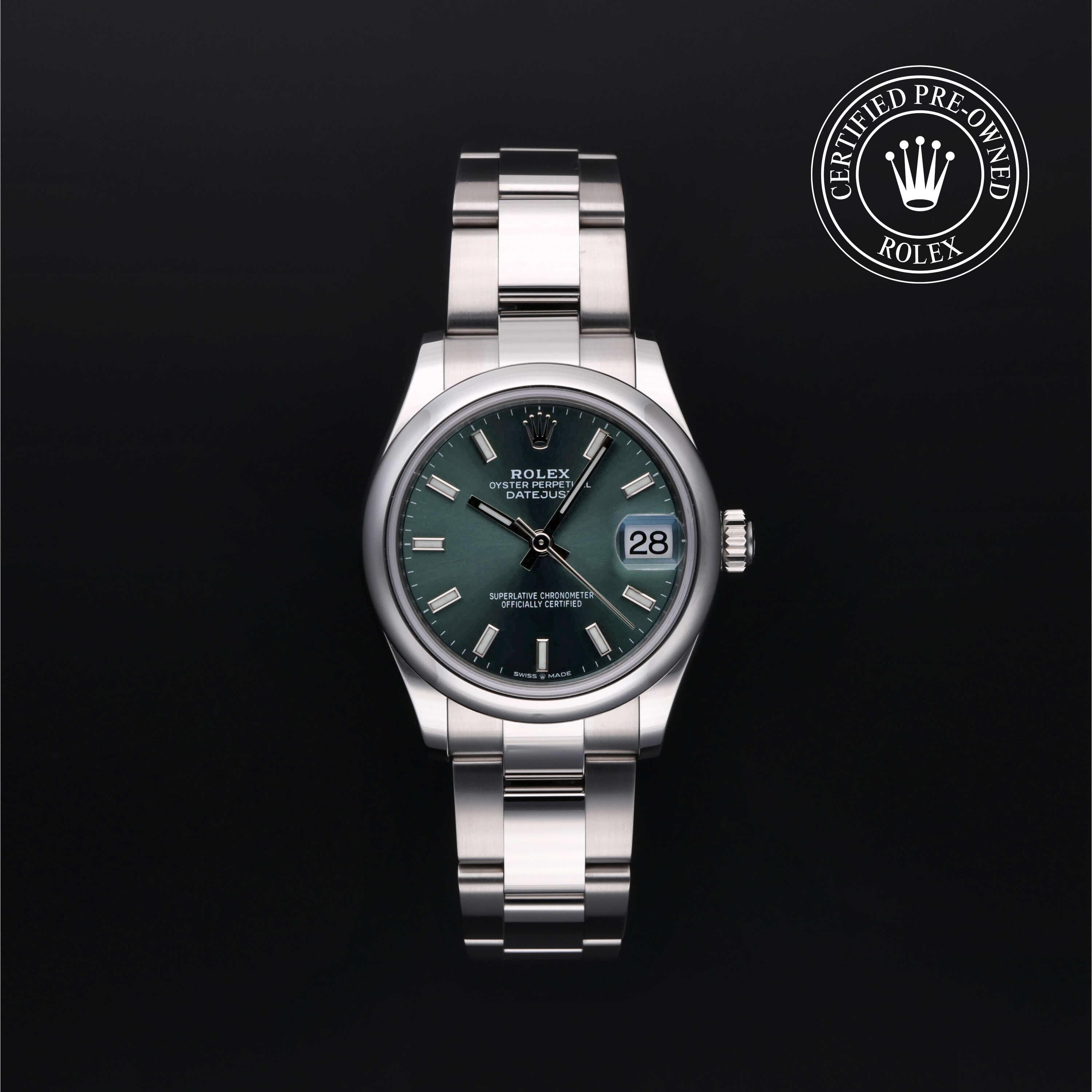 Rolex Certified Pre-Owned Datejust in Oyster, 31 mm, Stainless Steel 278240 watch available at Long's Jewelers.