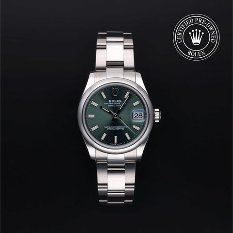 Rolex Certified Pre-Owned Datejust in Oyster, 31 mm, Stainless Steel 278240 watch available at Long's Jewelers.