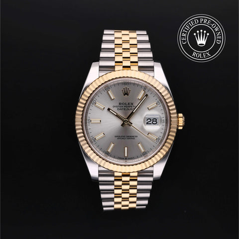 Rolex Certified Pre-Owned Datejust in Jubilee, 41 mm, Stainless Steel and yellow gold 126333 watch available at Long's Jewelers.