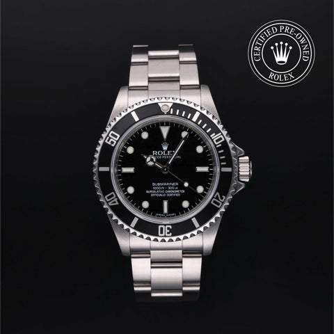 Rolex Certified Pre-Owned Submariner in Oyster, 40 mm, Stainless Steel 14060M watch available at Long's Jewelers.