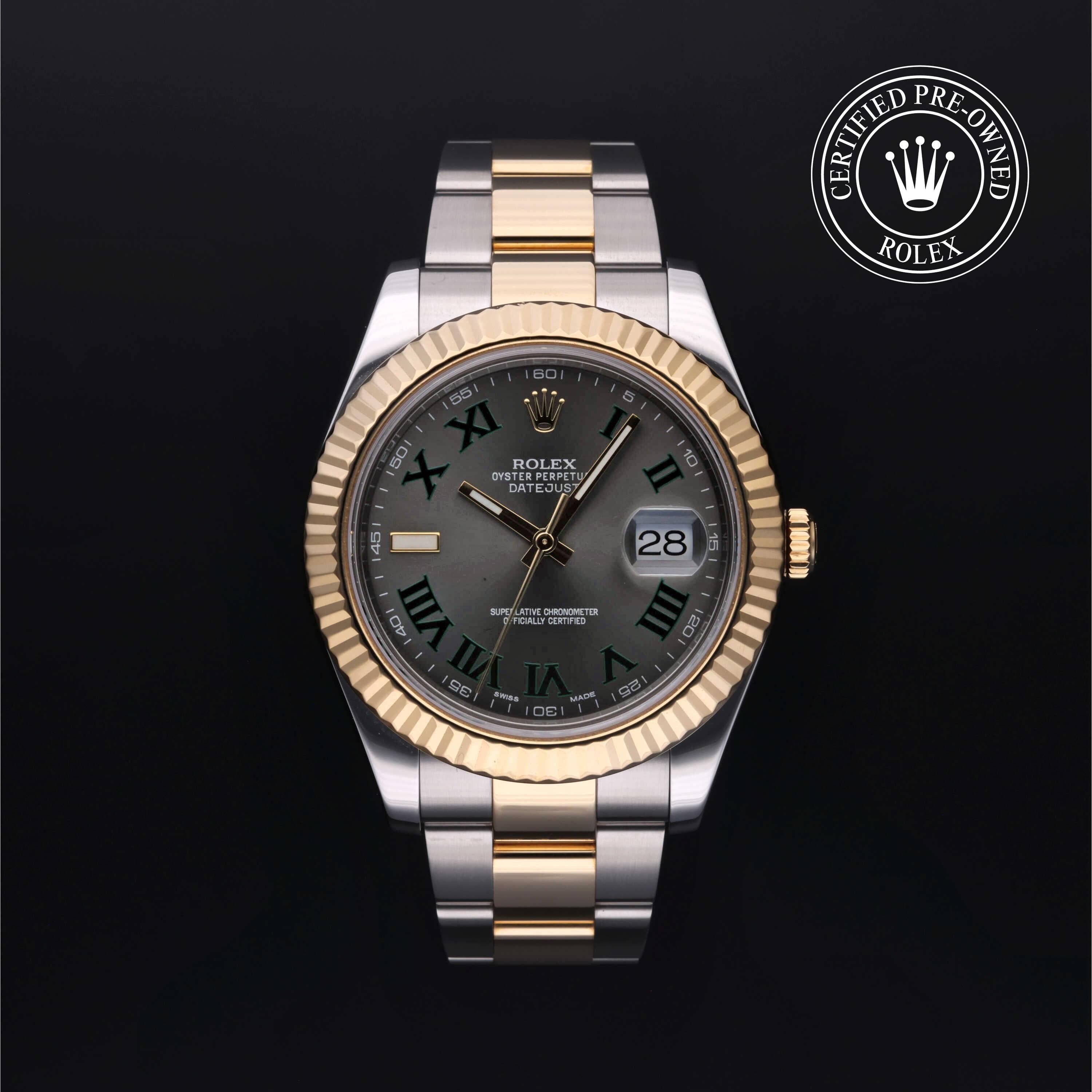 Rolex Certified Pre-Owned Datejust II in Oyster, 41 mm, Stainless steel and yellow gold 116333 watch available at Long's Jewelers.