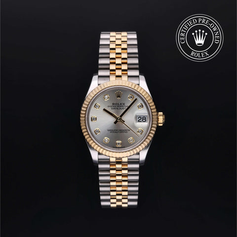 Rolex Certified Pre-Owned Datejust in Jubilee, 31 mm, Stainless Steel and yellow gold 278273 watch available at Long's Jewelers.