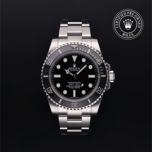 Rolex Certified Pre-Owned Submariner in Oyster, 40 mm, Stainless Steel 114060 watch available at Long's Jewelers.
