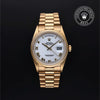 Rolex Certified Pre-Owned Day-Date in President, 36 mm, 18k yellow gold 18238 watch available at Long's Jewelers.