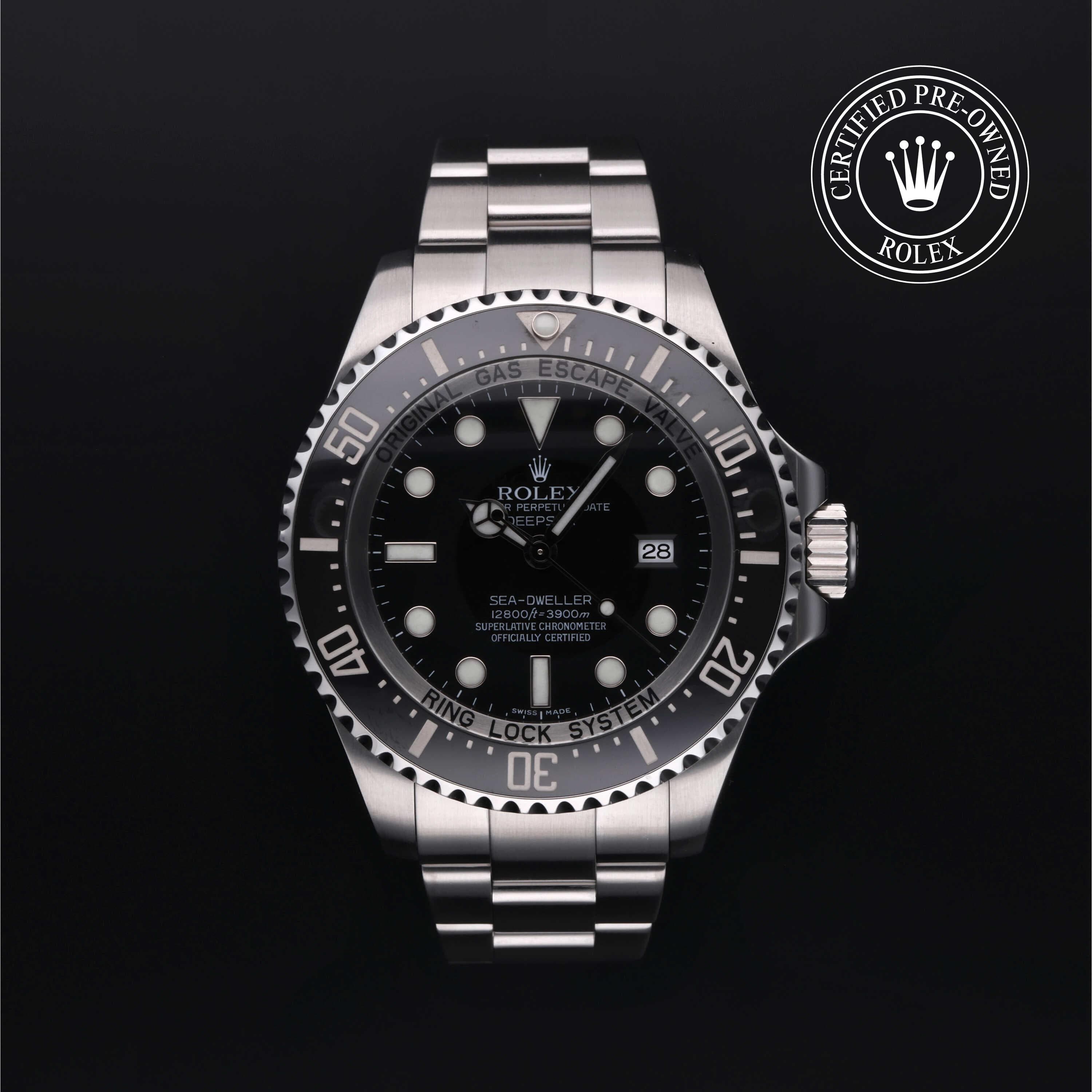 Rolex Certified Pre-Owned Sea-Dweller Oyster, 44 mm, Stainless Steel 116660 watch available at Long's Jewelers.