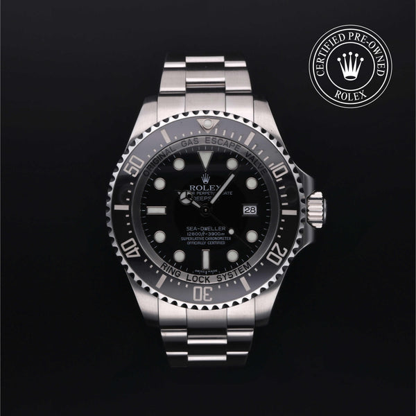 Rolex Certified Pre-Owned Sea-Dweller Oyster, 44 mm, Stainless Steel 116660 watch available at Long's Jewelers.