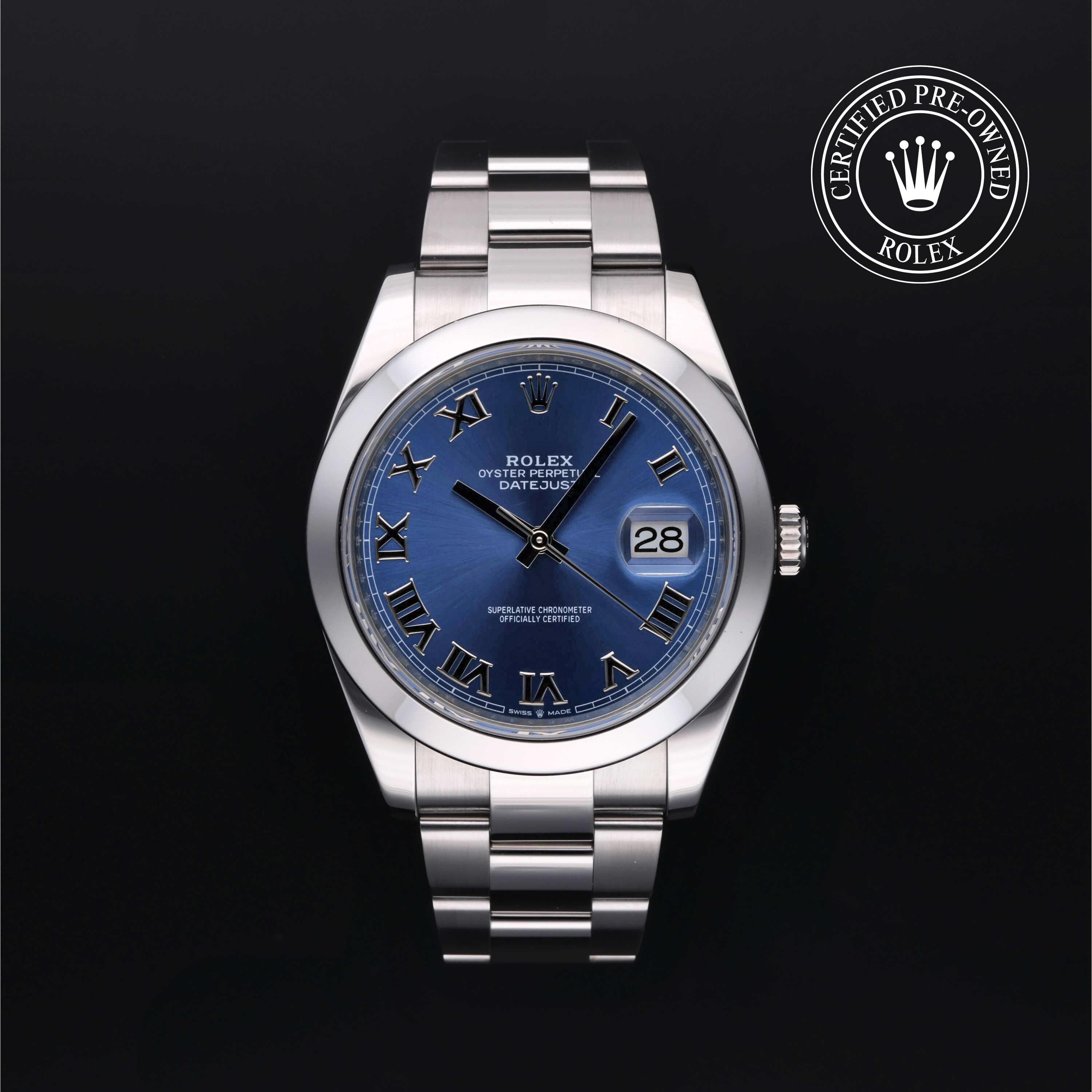 Rolex Certified Pre-Owned Datejust in Oyster, 41 mm, Stainless Steel 126300 watch available at Long's Jewelers.