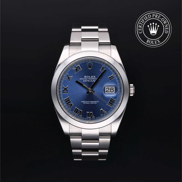 Rolex Certified Pre-Owned Datejust in Oyster, 41 mm, Stainless Steel 126300 watch available at Long's Jewelers.