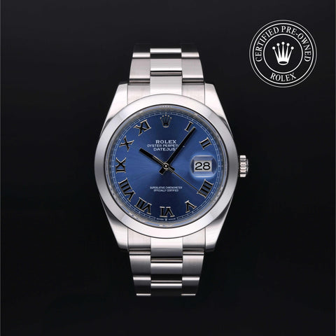 Rolex Certified Pre-Owned Datejust in Oyster, 41 mm, Stainless Steel 126300 watch available at Long's Jewelers.