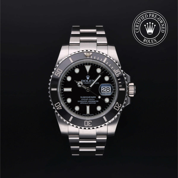 Rolex Certified Pre-Owned Submariner Date in Oyster, 40 mm, Stainless Steel 116610LN watch available at Long's Jewelers.