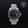 Rolex Certified Pre-Owned GMT Master II in Jubilee, 40 mm, Stainless Steel 126710BLRO watch available at Long's Jewelers.