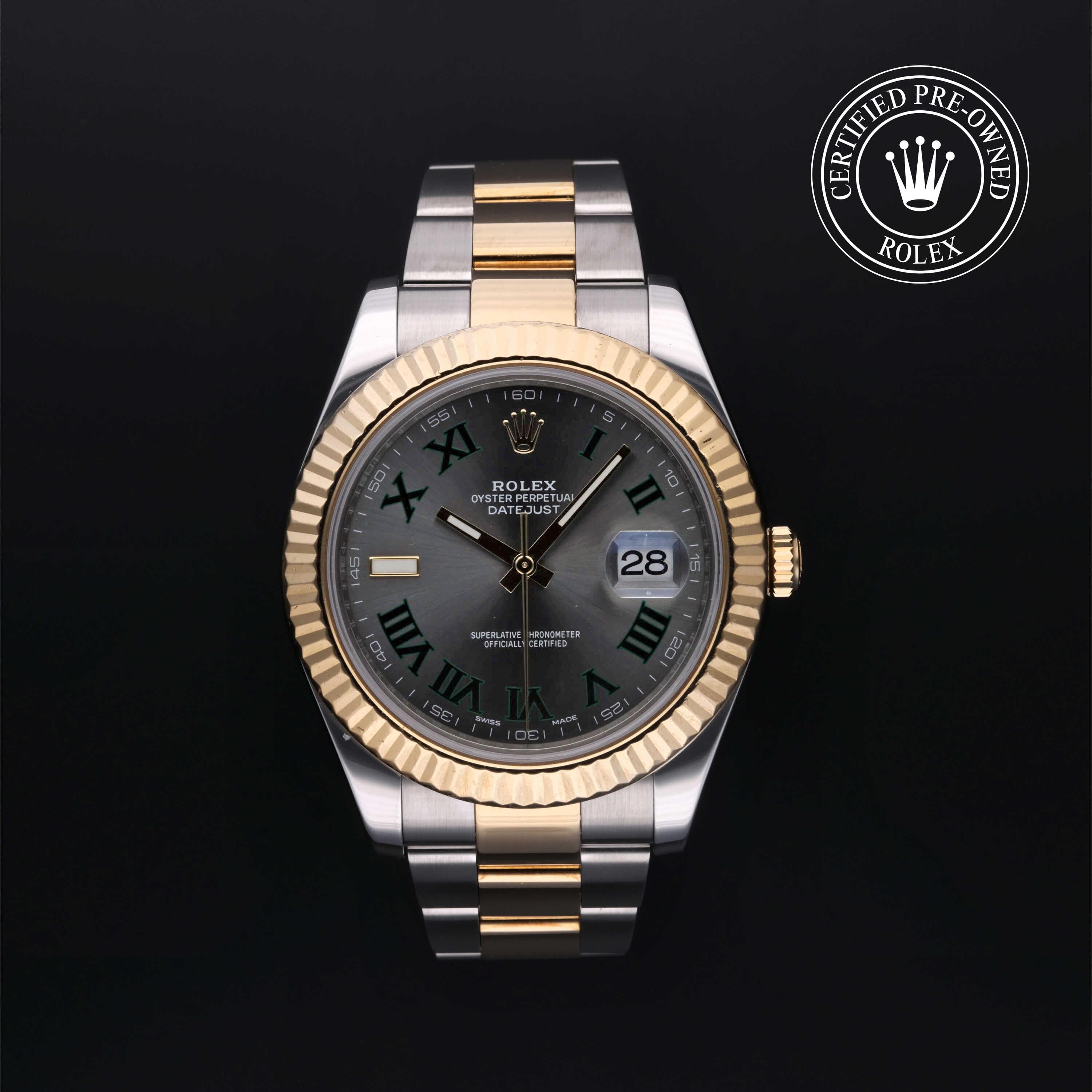 Rolex Certified Pre-Owned Datejust II in Oyster, 41 mm, Stainless steel and yellow gold 116333 watch available at Long's Jewelers.