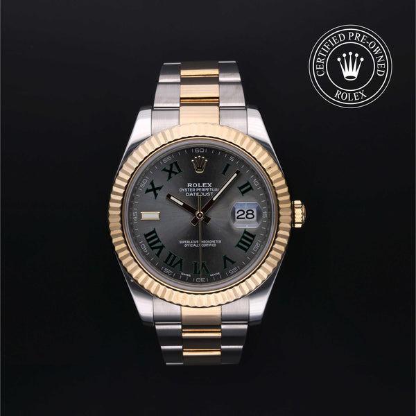 Rolex Certified Pre-Owned Datejust II in Oyster, 41 mm, Stainless steel and yellow gold 116333 watch available at Long's Jewelers.