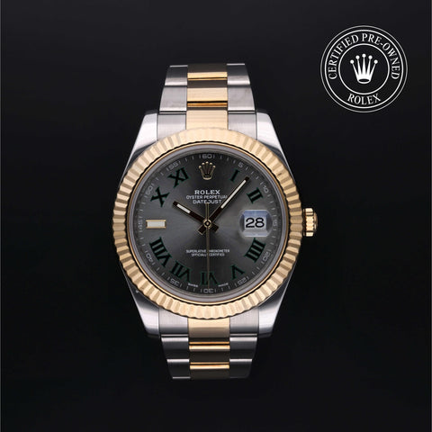 Rolex Certified Pre-Owned Datejust II in Oyster, 41 mm, Stainless steel and yellow gold 116333 watch available at Long's Jewelers.