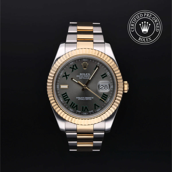 Rolex Certified Pre-Owned Datejust II in Oyster, 41 mm, Stainless steel and yellow gold 116333 watch available at Long's Jewelers.