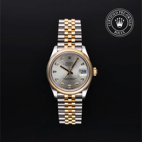 Rolex Certified Pre-Owned Datejust in Jubilee, 31 mm, Stainless Steel and yellow gold 278243 watch available at Long's Jewelers.
