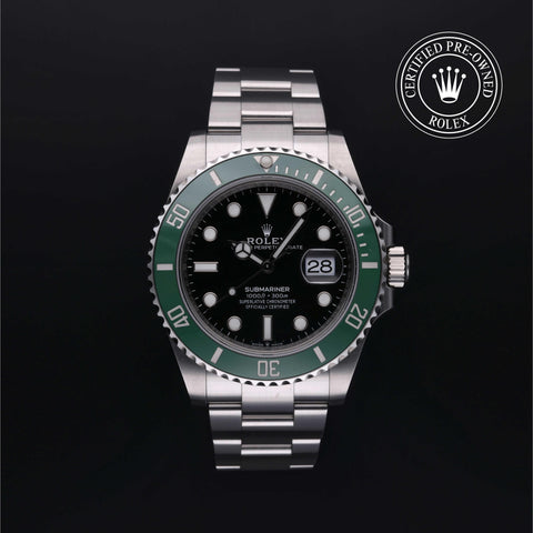 Rolex Certified Pre-Owned Submariner Date in Oyster, 41 mm, Stainless Steel 126610LV watch available at Long's Jewelers.
