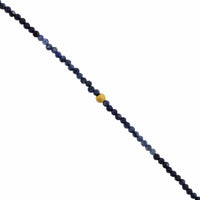18K Yellow Gold Sapphire Beaded Bracelet