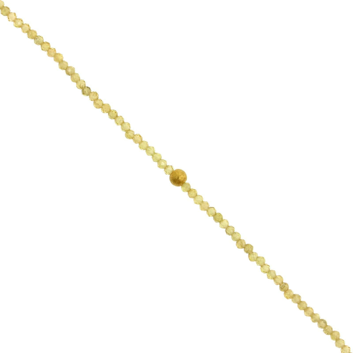 18K Yellow Gold Yellow Sapphire Bead Bracelet