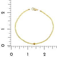 18K Yellow Gold Yellow Sapphire Bead Bracelet
