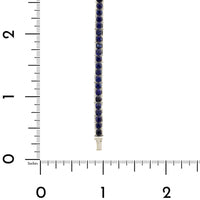 14K White Gold Blue Sapphire Tennis Bracelet