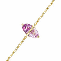 Emily P. Wheeler 18K Yellow Gold Pink Sapphire Tilly Bracelet