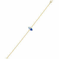 Emily P. Wheeler 18K Yellow Gold Blue Sapphire Tilly Bracelet