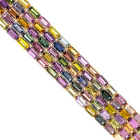 Bayco 18K Yellow Gold Emerald Cut Sapphire Bracelet