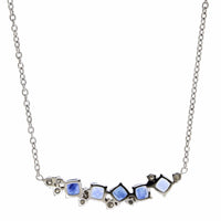 Penny Preville 18K White Gold Ombre Sapphire Necklace