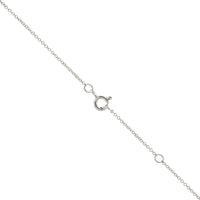 14K White Gold Sapphire and Diamond Halo Pendant