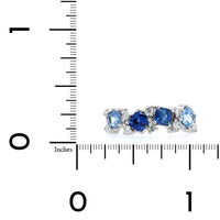 Penny Preville 18K White Gold Ombre Sapphire and Diamond Ring