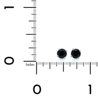 18K White Gold Sapphire Stud Earrings