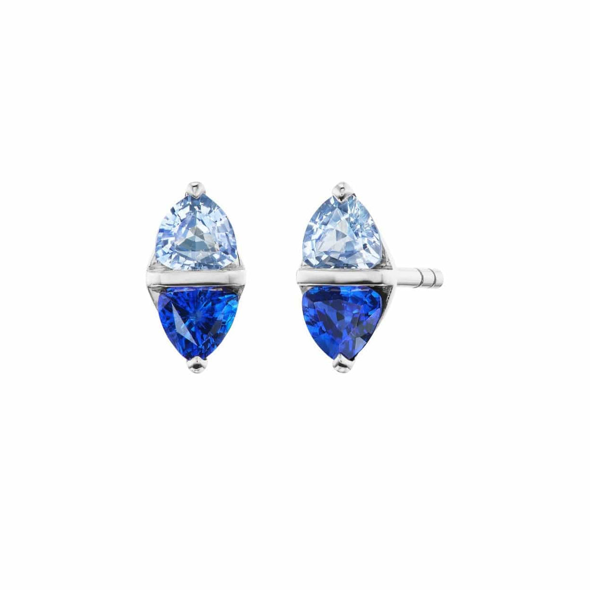 Emily P. Wheeler 18K White Gold Blue Sapphire Tilly Stud Earrings
