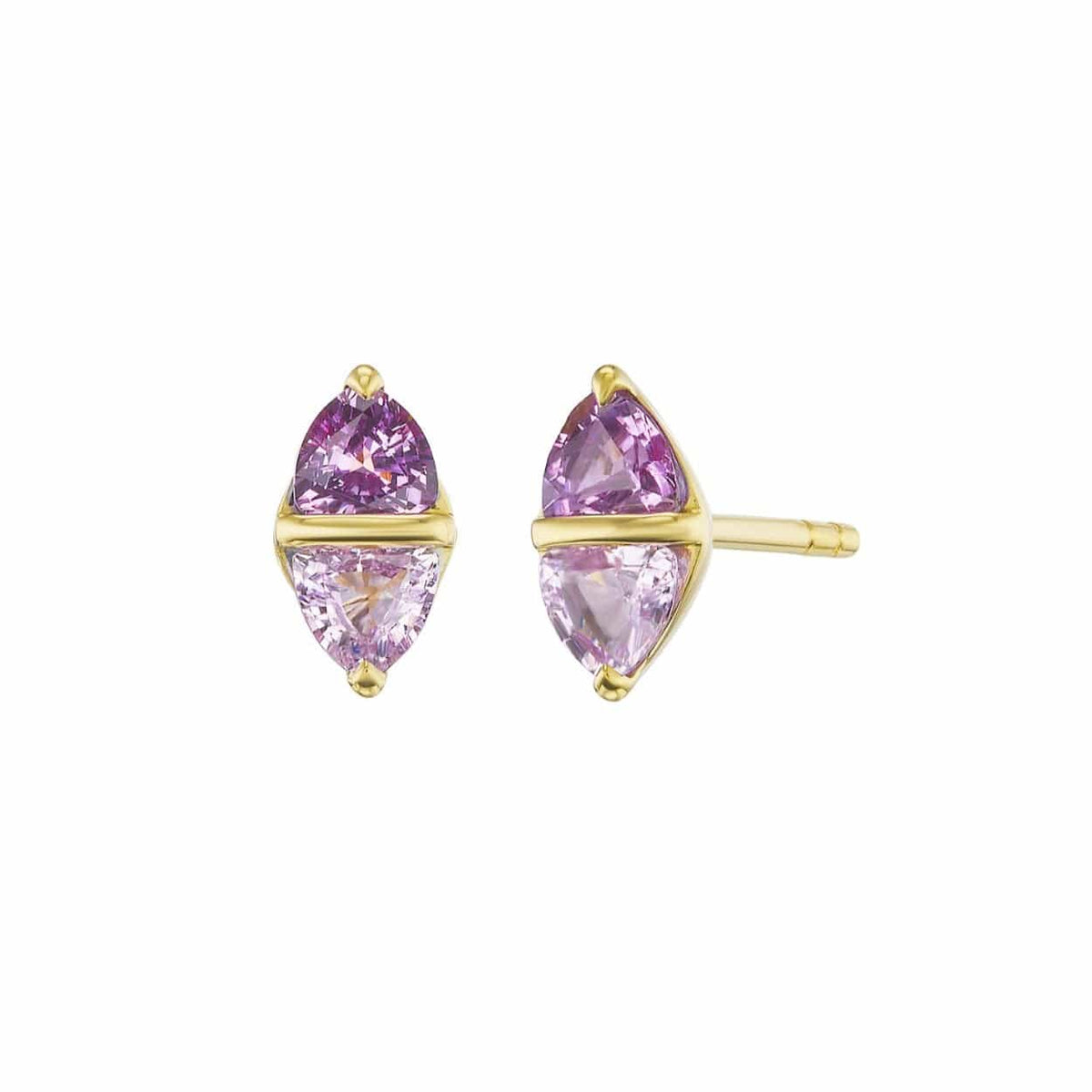 Emily P. Wheeler 18K Yellow Gold Pink Sapphire Tilly Stud Earrings