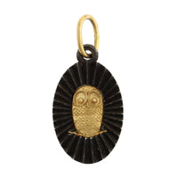 Sterling Silver & 18K Yellow Gold Ruche Owl & North Star Charm