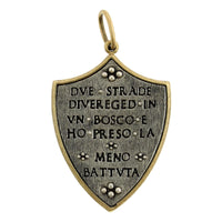 Sterling Silver & 18K Yellow Gold Owl Shield Charm