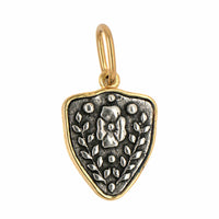 Sterling Silver & 18K Yellow Gold Baby Fox & Flower Charm
