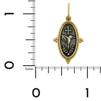 Sterling Silver & 18K Yellow Gold Baby Hummingbird Charm