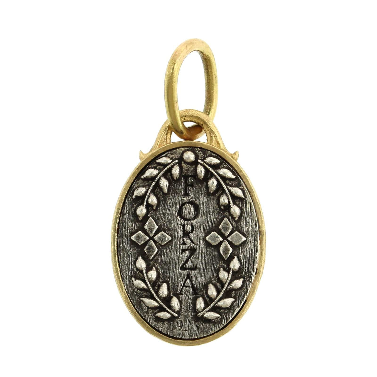 Sterling Silver & 18K Yellow Gold Framed Elephant Charm