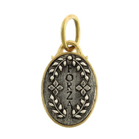 Sterling Silver & 18K Yellow Gold Framed Elephant Charm